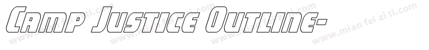 Camp Justice Outline字体转换